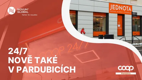 COOP 24/7 nově v Pardubicích – i díky Novum Global!