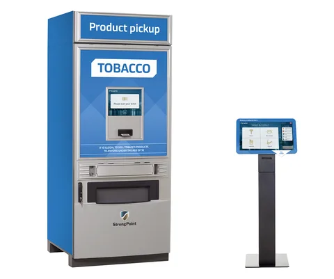 Samoobslužný kiosek s výdejním boxem